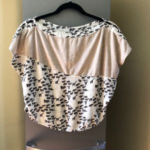 Safari print circle shirt